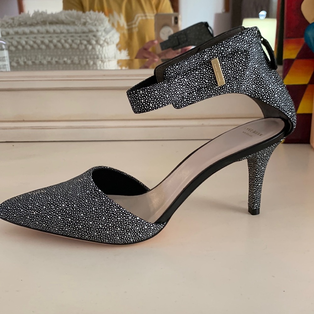 Cole Haan Grand O.S. New size 11 pumps with ankle strap, leather upper & sole.